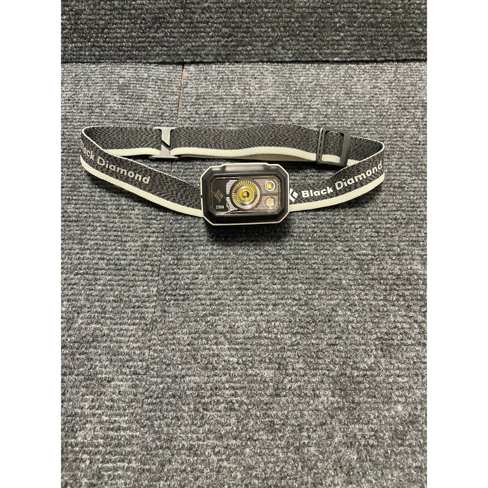 Black Diamond Storm LED Headlamp Black Gray Adjustable Outdoor Hiking Light